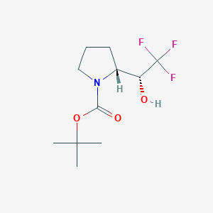 tert-Butyl (R)-2-((R)-2,2,2-trifluoro-1-hydroxyethyl)pyrrolidine-1-carboxylate