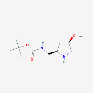 tert-Butyl (((2R,4R)-4-methoxypyrrolidin-2-yl)methyl)carbamate