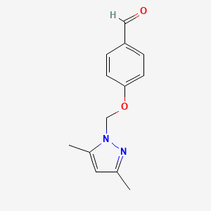 4-((3,5-Dimethyl-1H-pyrazol-1-yl)methoxy)benzaldehyde