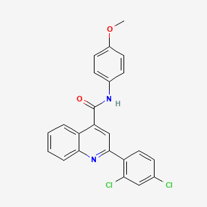 2-(2,4-dichlorophenyl)-N-(4-methoxyphenyl)quinoline-4-carboxamide