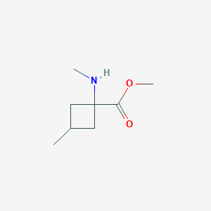 Methyl 3-methyl-1-(methylamino)cyclobutane-1-carboxylate