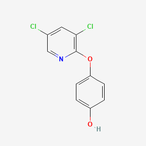 molecular formula C11H7Cl2NO2 B1298442 4-[(3,5-Dichloropyridin-2-yl)oxy]phenol CAS No. 60075-03-8