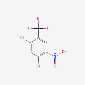 molecular formula C7H2Cl2F3NO2 B1298443 2,4-二氯-5-硝基苯三氟化物 CAS No. 400-70-4