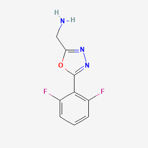 (5-(2,6-Difluorophenyl)-1,3,4-oxadiazol-2-yl)methanamine