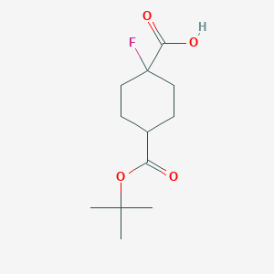 cis-4-Tert-butoxycarbonyl-1-fluoro-cyclohexanecarboxylic acid