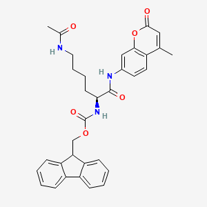 (9H-Fluoren-9-yl)methyl (S)-(6-acetamido-1-((4-methyl-2-oxo-2H-chromen-7-yl)amino)-1-oxohexan-2-yl)carbamate