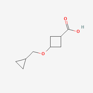 3-(Cyclopropylmethoxy)cyclobutane-1-carboxylic acid