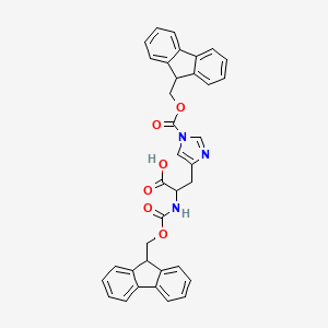 Na,Nt-bis(((9H-fluoren-9-yl)methoxy)carbonyl)-DL-histidine