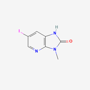 molecular formula C7H6IN3O B1298451 6-Iodo-3-methyl-1H-imidazo[4,5-b]pyridin-2(3H)-one CAS No. 309742-29-8