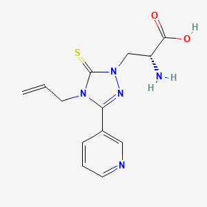 (R)-3-(4-Allyl-3-(pyridin-3-yl)-5-thioxo-4,5-dihydro-1H-1,2,4-triazol-1-yl)-2-aminopropanoic acid