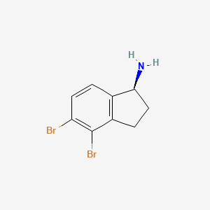 (S)-4,5-Dibromo-2,3-dihydro-1H-inden-1-amine