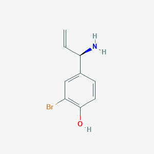 (R)-4-(1-Aminoallyl)-2-bromophenol