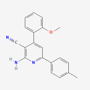 2-Amino-4-(2-methoxyphenyl)-6-(p-tolyl)nicotinonitrile