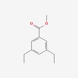 molecular formula C12H16O2 B12984609 Methyl 3,5-diethylbenzoate 