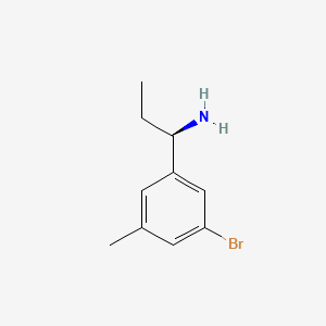 (R)-1-(3-Bromo-5-methylphenyl)propan-1-amine