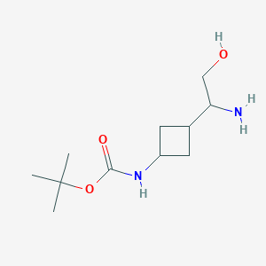 tert-Butyl (3-(1-amino-2-hydroxyethyl)cyclobutyl)carbamate