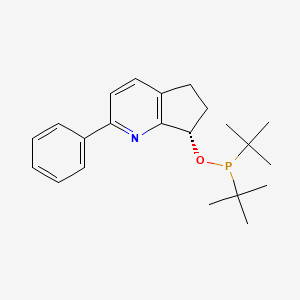 (S)-7-((Di-tert-butylphosphino)oxy)-2-phenyl-6,7-dihydro-5H-cyclopenta[b]pyridine