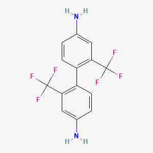 molecular formula C14H10F6N2 B1298469 2,2'-Bis(trifluoromethyl)benzidine CAS No. 341-58-2