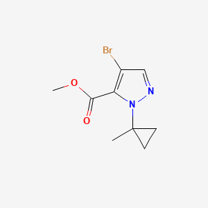 Methyl 4-bromo-1-(1-methylcyclopropyl)-1H-pyrazole-5-carboxylate