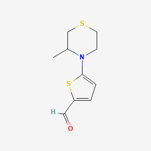 5-(3-Methylthiomorpholin-4-yl)thiophene-2-carbaldehyde