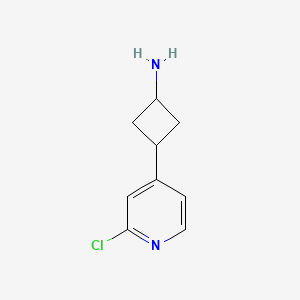 3-(2-Chloropyridin-4-yl)cyclobutan-1-amine