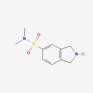 N,N-dimethyl-2,3-dihydro-1H-isoindole-5-sulfonamide