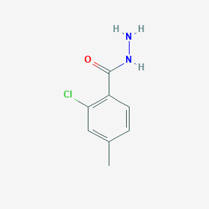 molecular formula C8H9ClN2O B1298479 2-Chloro-4-methylbenzohydrazide CAS No. 872495-45-9