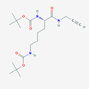 (S)-Di-tert-butyl (6-oxo-6-(prop-2-yn-1-ylamino)hexane-1,5-diyl)dicarbamate