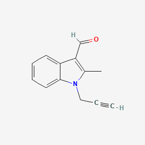 molecular formula C13H11NO B1298485 2-Methyl-1-prop-2-ynyl-1H-indole-3-carbaldehyde CAS No. 842973-82-4