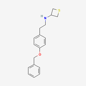 N-(4-(Benzyloxy)phenethyl)thietan-3-amine