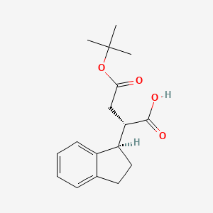 (S)-4-(tert-Butoxy)-2-((R)-2,3-dihydro-1H-inden-1-yl)-4-oxobutanoic acid