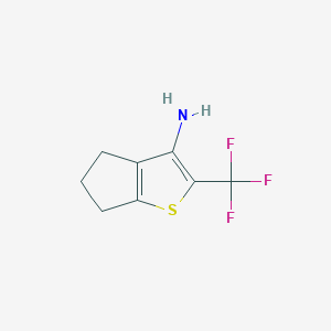 2-(Trifluoromethyl)-5,6-dihydro-4H-cyclopenta[b]thiophen-3-amine