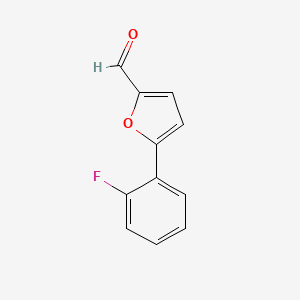 molecular formula C11H7FO2 B1298492 5-(2-氟苯基)呋喃-2-甲醛 CAS No. 380566-25-6