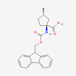 (1S,3S)-1-((((9H-Fluoren-9-yl)methoxy)carbonyl)amino)-3-methylcyclopentane-1-carboxylic acid