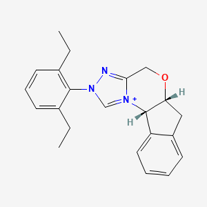 (5aR,10bS)-2-(2,6-Diethylphenyl)-4,5a,6,10b-tetrahydroindeno[2,1-b][1,2,4]triazolo[4,3-d][1,4]oxazin-2-ium