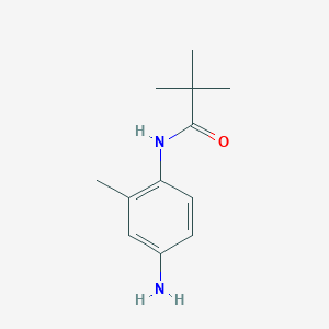 molecular formula C12H18N2O B1298494 N-(4-氨基-2-甲基苯基)-2,2-二甲基丙酰胺 CAS No. 765291-41-6
