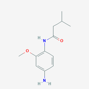 molecular formula C12H18N2O2 B1298496 N-(4-氨基-2-甲氧基苯基)-3-甲基丁酰胺 CAS No. 760204-87-3