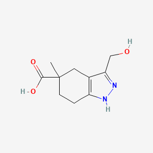 3-(Hydroxymethyl)-5-methyl-4,5,6,7-tetrahydro-1H-indazole-5-carboxylic acid