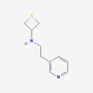 N-(2-(Pyridin-3-yl)ethyl)thietan-3-amine