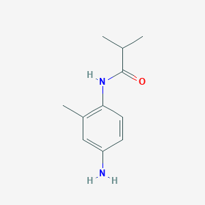molecular formula C11H16N2O B1298499 N-(4-氨基-2-甲基苯基)-2-甲基丙酰胺 CAS No. 766533-80-6