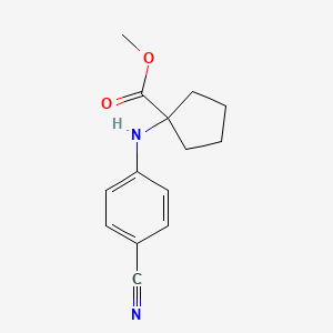 Methyl 1-((4-cyanophenyl)amino)cyclopentanecarboxylate