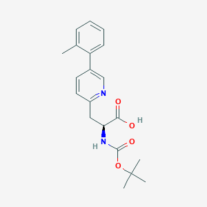 (S)-2-((tert-Butoxycarbonyl)amino)-3-(5-(o-tolyl)pyridin-2-yl)propanoic acid