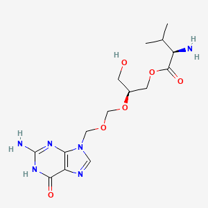 (S)-(R)-2-(((2-Amino-6-oxo-1H-purin-9(6H)-yl)methoxy)methoxy)-3-hydroxypropyl 2-amino-3-methylbutanoate