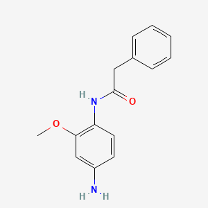 molecular formula C15H16N2O2 B1298504 N-(4-amino-2-methoxyphenyl)-2-phenylacetamide CAS No. 869953-48-0