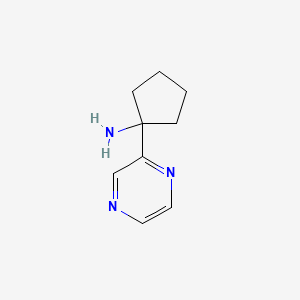 1-(Pyrazin-2-yl)cyclopentan-1-amine