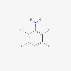 molecular formula C6H3ClF3N B12985123 2-Chloro-3,5,6-trifluoroaniline 