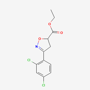 Ethyl 3-(2,4-dichlorophenyl)-4,5-dihydroisoxazole-5-carboxylate