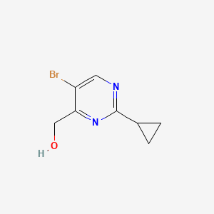 (5-Bromo-2-cyclopropylpyrimidin-4-yl)methanol