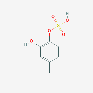 molecular formula C7H8O5S B12985162 2-Hydroxy-4-methylphenyl hydrogen sulfate CAS No. 2349374-79-2