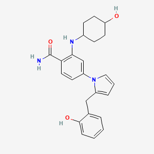 4-(2-(2-Hydroxybenzyl)-1H-pyrrol-1-yl)-2-(((1r,4r)-4-hydroxycyclohexyl)amino)benzamide